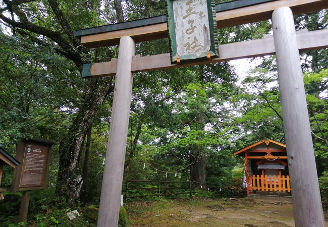 湯の峰温泉に近い王子社