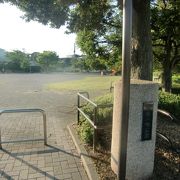 横浜市金沢区の富岡八幡宮の下にある公園