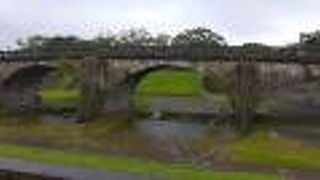 橋の上からの景色はイマイチでした