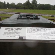 模型と奥が跡です。