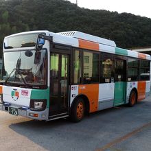 乗車したバス。