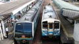 特急は1時間に1本程度運行。