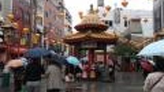 神戸中華街にある広場