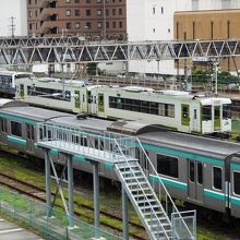 いわき駅留置中の磐越東線使用列車