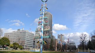 札幌市資料館からテレビ塔まで歩きました。