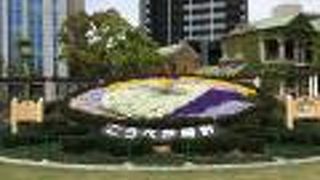 大きな花時計！見ごたえあり