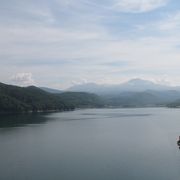 旭岳や天人峡へ向かう途中に見える湖