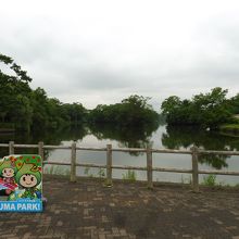 確かにこの位置から真正面にパネルのように見えるはず！