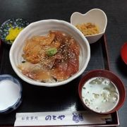 木古内駅近くの温泉付き食堂（のとや）