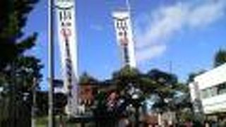 混雑の中、早咲きの梅や池など風情ある風景もあります