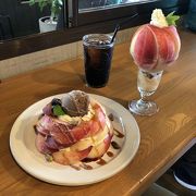 桃農家カフェで桃スイーツ堪能