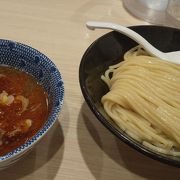 駅ナカで食べる食感の良いつけ麺