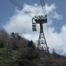 対向のゴンドラ