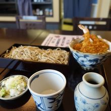 天丼とお蕎麦のセット