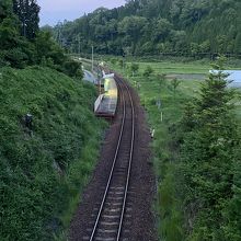 保良の宮橋下には信楽高原鉄道、そして玉桂寺前駅。