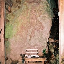 岩屋山仙禅寺にて、アナログだと像が浮かび上がっている…。