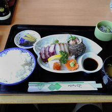 刺身定食　サザエとても美味しかったです