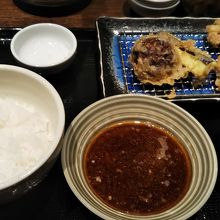 天ぷらを上がった順から出してくれます！揚げたてで美味しい！