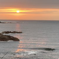 ペンションの側では夕陽に浸れる展望台があります。