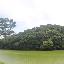 展望台から見た「後円」部分