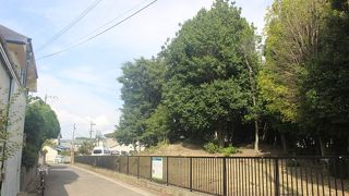 住宅街に埋まっている、老人ホームの中にある古墳