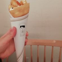 タピオカ生地クレープ、パリパリチョコバナナ