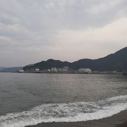 富士ヶ浜から海の景色を楽しめます