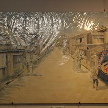 昔の吉井の宿場の街並み