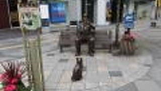 ラブレインの撮影をした案内板がありました