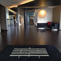 到着すると検温と消毒