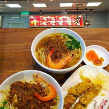 炸蝦捲・担仔麺（汁あり・汁なし）