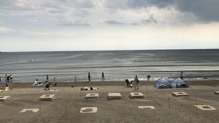 レジャースポットが集まる西浜