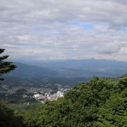 榛名神社に向かう途中にある展望台です。