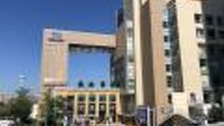 市役所への導線に