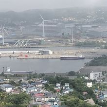 測量山からみたターミナル