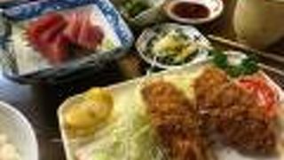 アジフライがおいしい