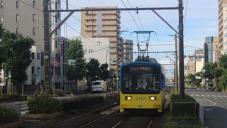 堺と大阪天王寺を結ぶ路面電車