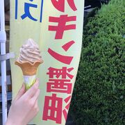 美味しいわ！醤油ソフトクリーム