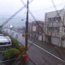 旅館大沼の窓から見た風景