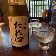 日本酒、甘口でどぜうと相性が合います