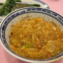 上海ガニの麺