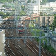 京急逗子線の分岐点