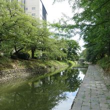 川の近くに下りられます