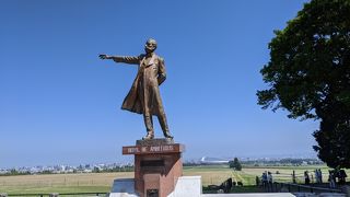 クラーク像があるところです