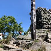 山頂からの景色が素晴らしい