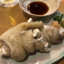 焼き豚足…ポン酢