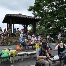 ベンチも多数あり