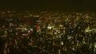 大阪・梅田の上空夜景