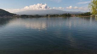 富士山も眺められた朝の風景