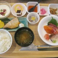 朝食ビュッフェの様子（コロナの影響で色々と面倒臭い）
